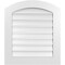 Ekena Millwork Arch Top Surface Mount PVC Gable Vent: Non-Functional, w/ 3-1/2"W x 1"P Standard Frame, 26"W x 28"H GVPAR26X2801SN - alternate 1